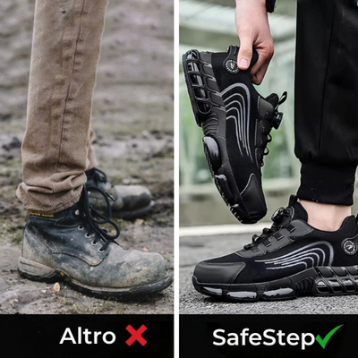 SafeStep - scarpa di sicurezza ergonomica e antidolorifica - Certificata secondo EN ISO 20345