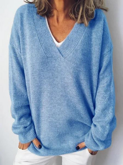 Monika - V-Hals Pullover