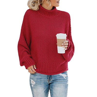 Noel - Pullover con Collo Alto Confortevole