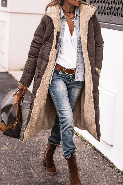 Johna – Giacca Sherpa di Lusso Reversibile