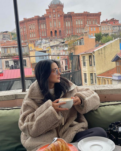 Penelope - Giacca Puffer in Teddy Morbido