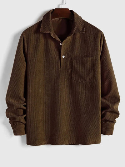 Camicia in Velluto a Coste Larson