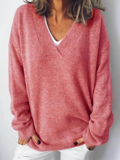 Monika - V-Hals Pullover