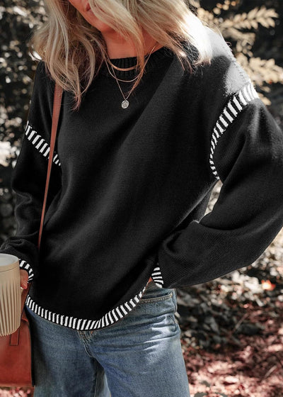 Marisa - Maglione Chic a Contrasto