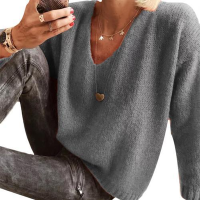 Kim - V-hals Pullover Sweater