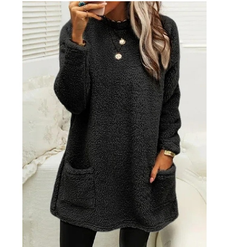 Lucy - Maglione in Fleece Lungo