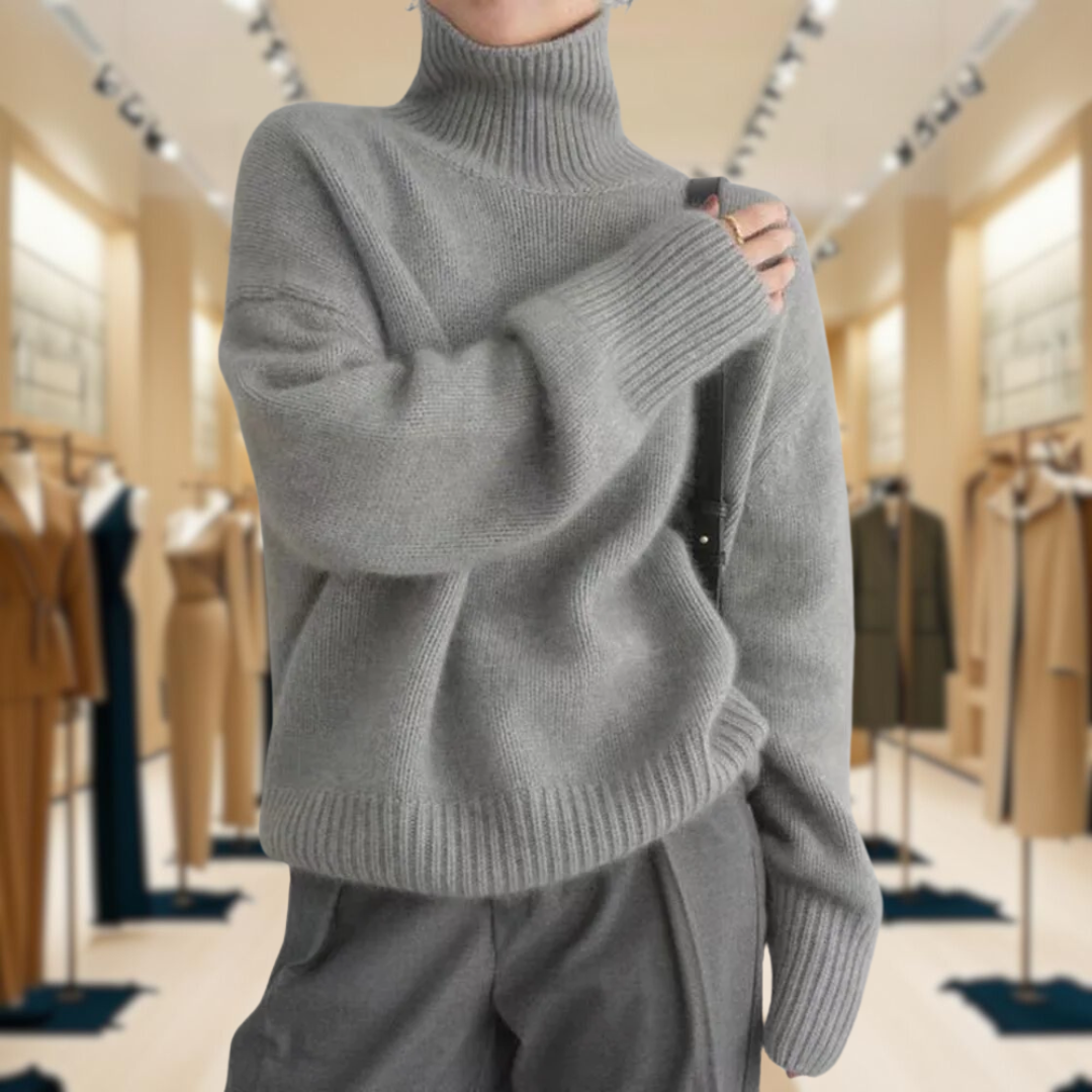 Mirrin - Maglione a Collo Alto in Lana