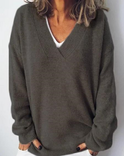 Monika - V-Hals Pullover