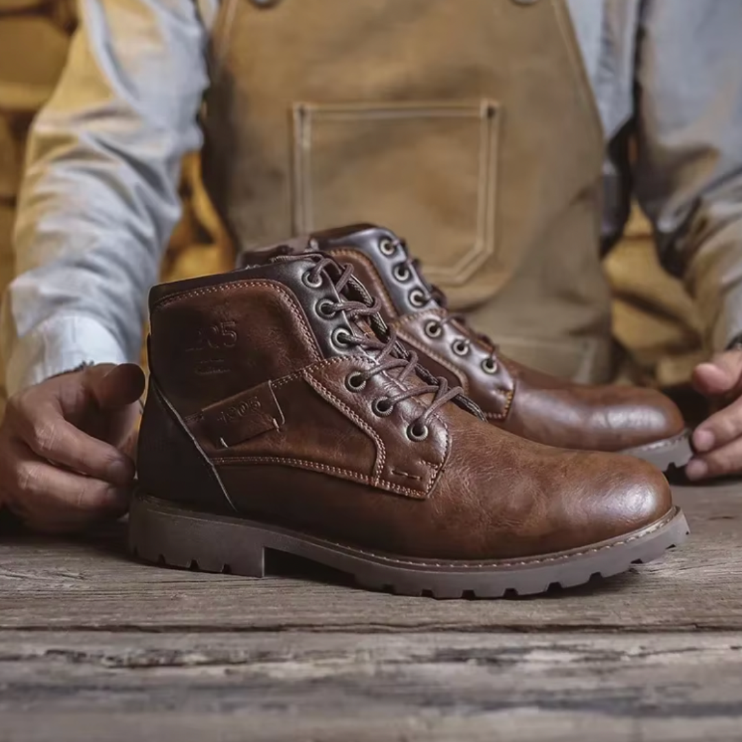 Aaron™ | Stivali in Pelle Vintage