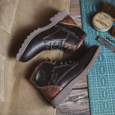 Aaron™ | Stivali in Pelle Vintage