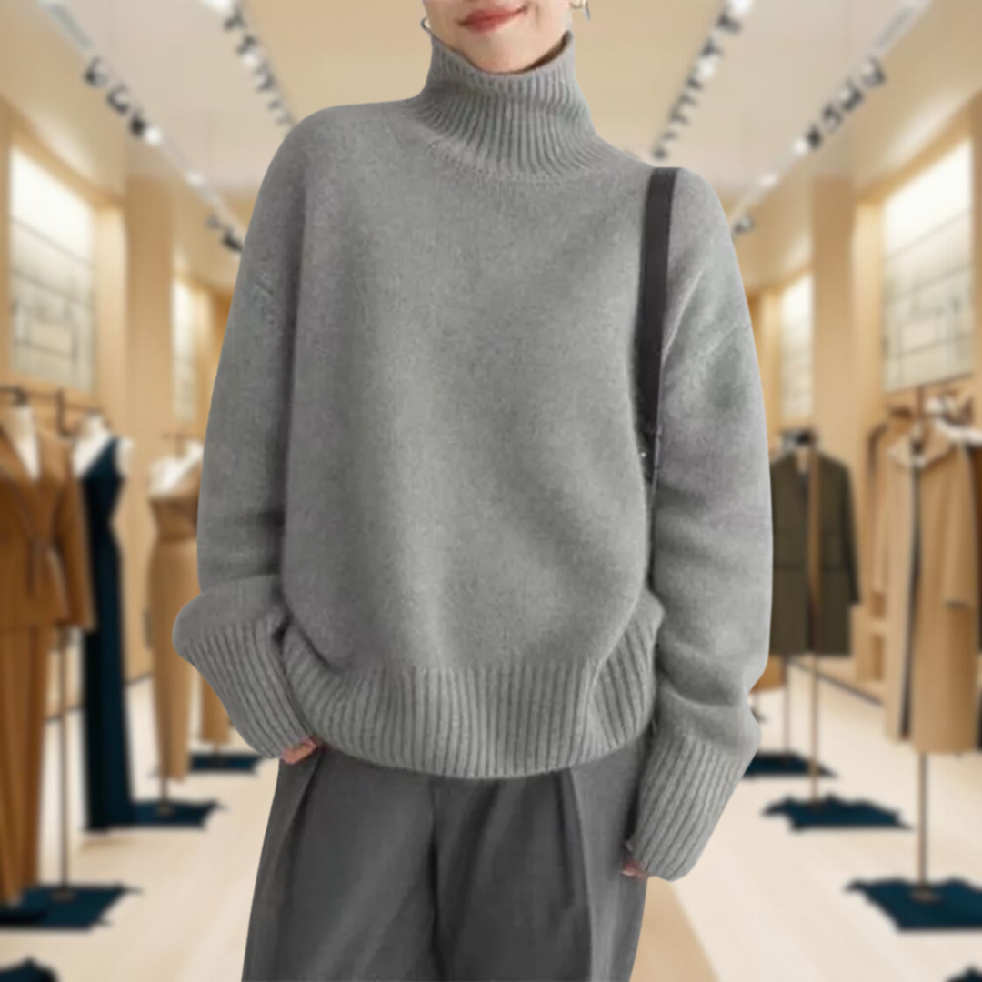 Mirrin - Maglione a Collo Alto in Lana