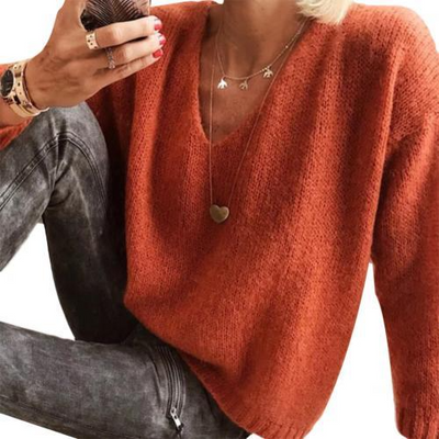 Kim - V-hals Pullover Sweater