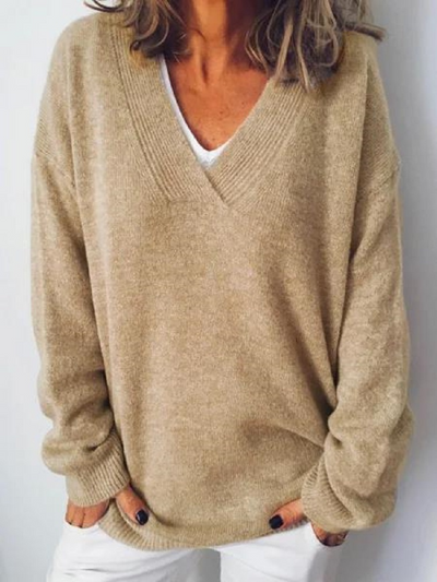 Monika - V-Hals Pullover