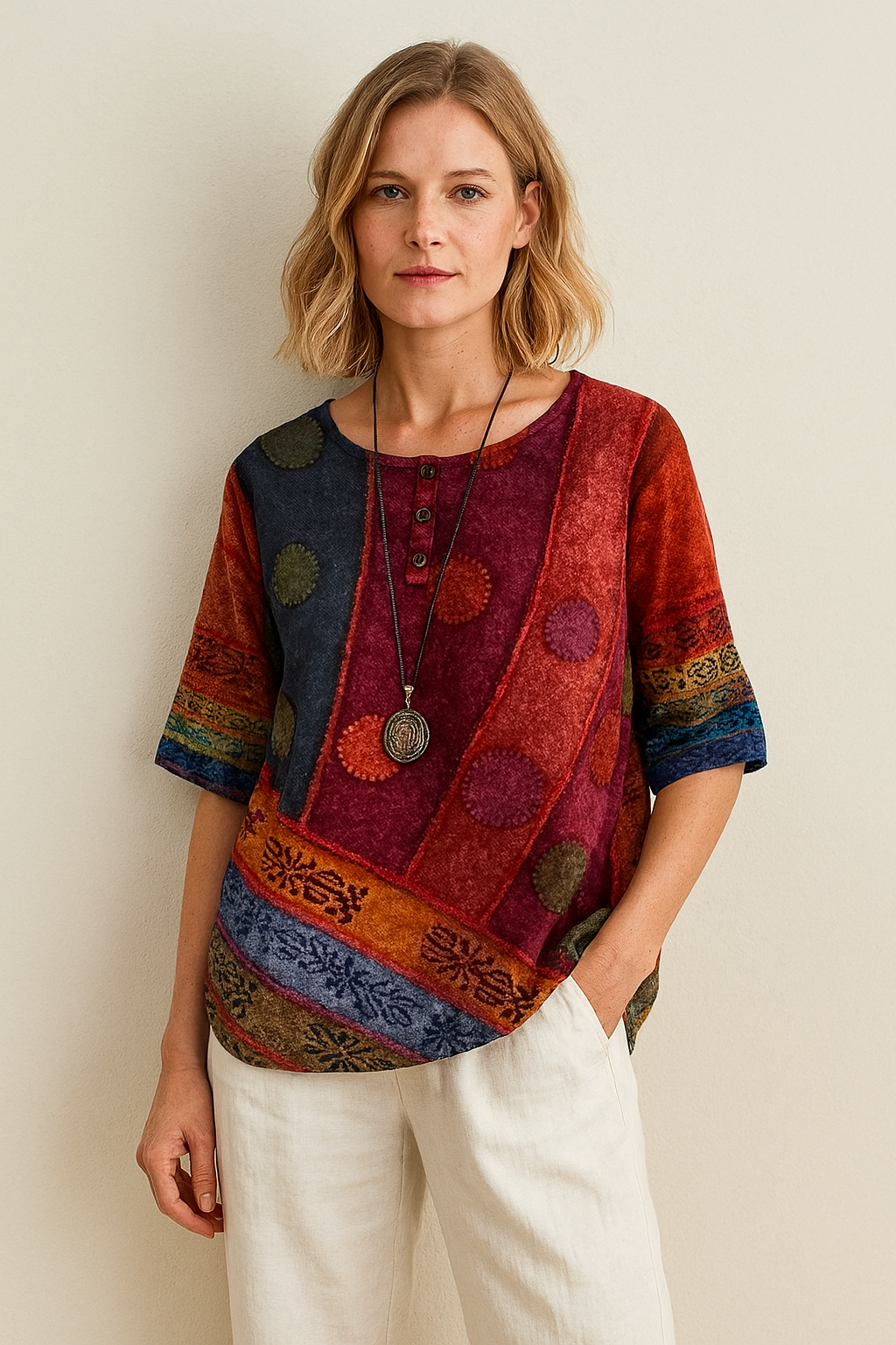 Sofia™ | Boho Afslappet Bluse