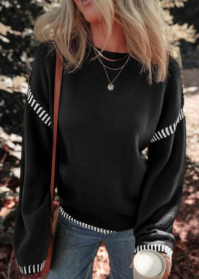 Marisa - Maglione Chic a Contrasto