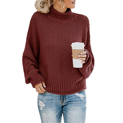 Noel - Pullover con Collo Alto Confortevole