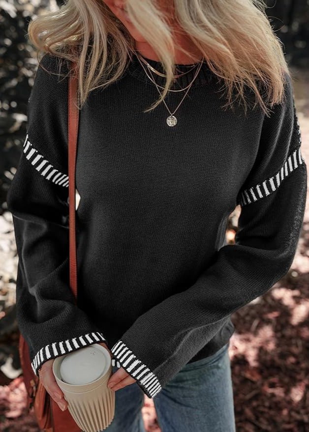 Marisa - Maglione Chic a Contrasto