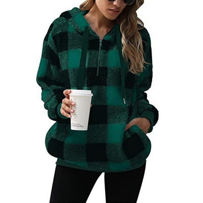 Mariam - Stilfuld Halv-Zip Sweater