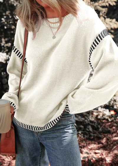 Marisa - Maglione Chic a Contrasto