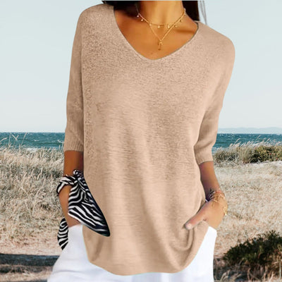 Sofia™ | Stilfuld V-Hals Casual Top