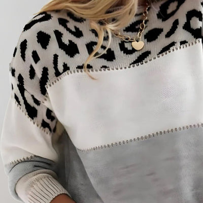 Cheyenne - Felpa Casual con Stampa Leopardo