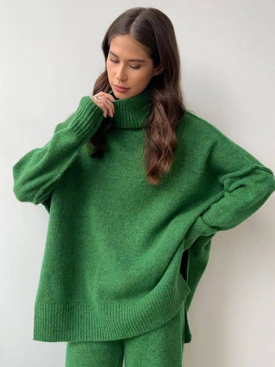 Stella - Set di pantaloni in maglia larghi e rilassati