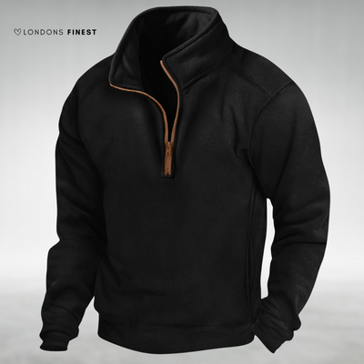 Hudson Pullover Fleece da Uomo con Mezzo Zip