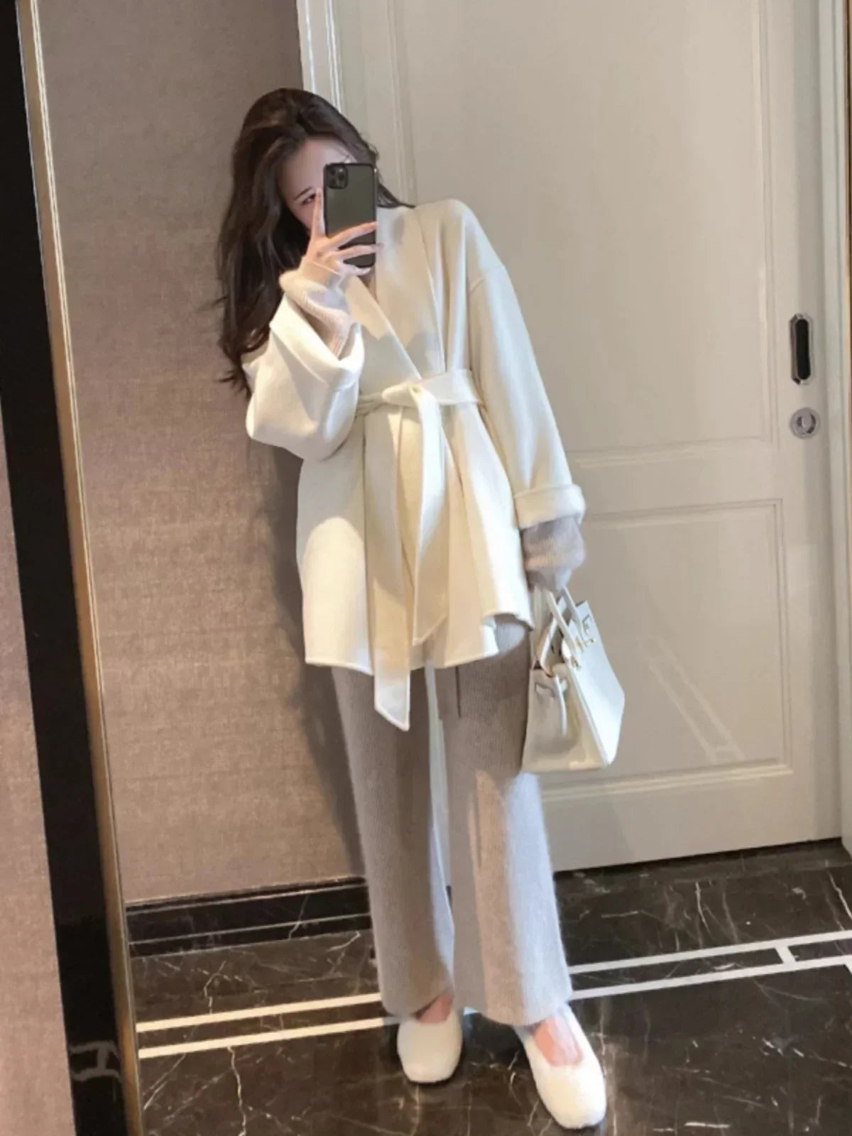 Serenya™ | Cappotto in Lana Fatto a Mano