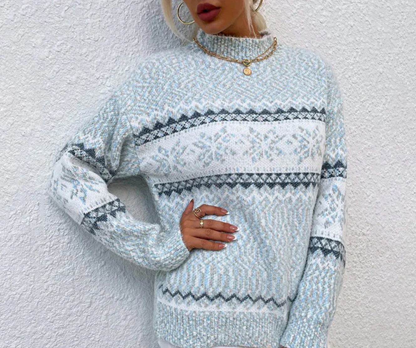 Bella - Maglione a Collo Alto Morbido