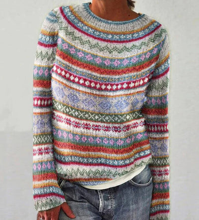 Soley - Multifarvet Pullover Sweater