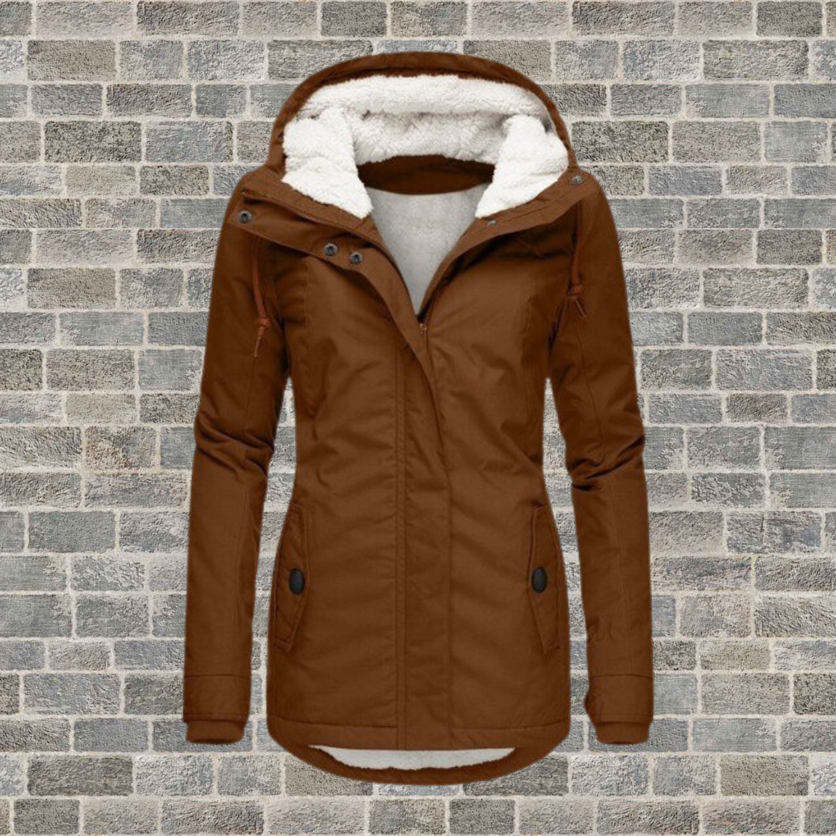 Jenna - Giacca Hoodie Sherpa Accogliente