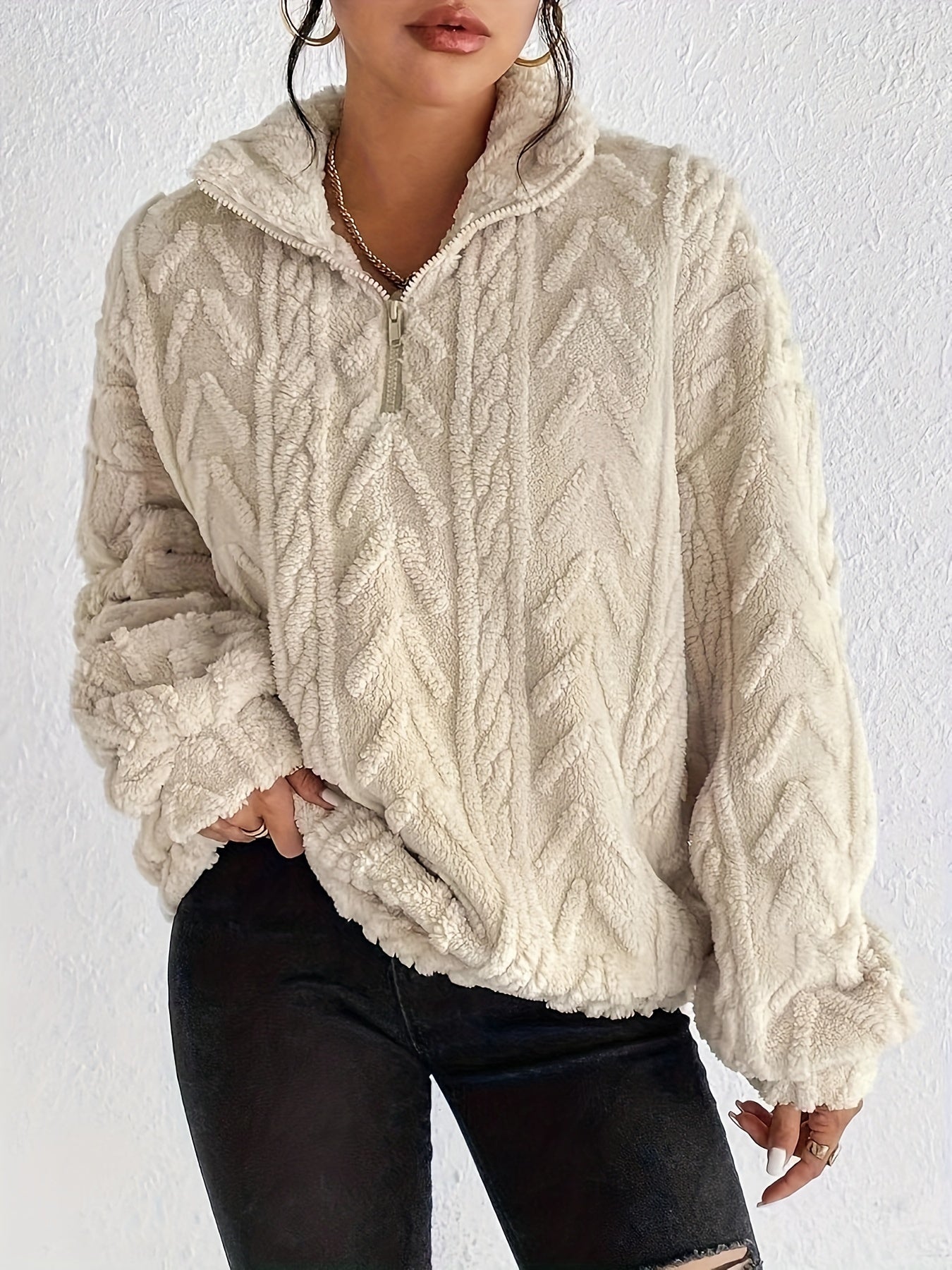 Aila - Morbido Maglione con Zip