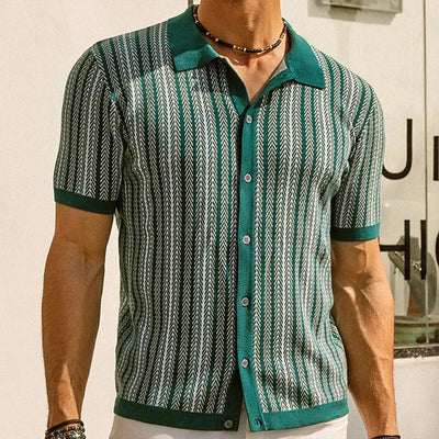 Solano™ | Polo Slim-Fit a Spina di Pesce