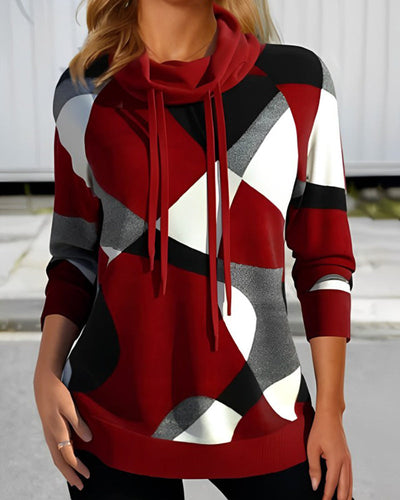 Clara - Farveblok Hoodie
