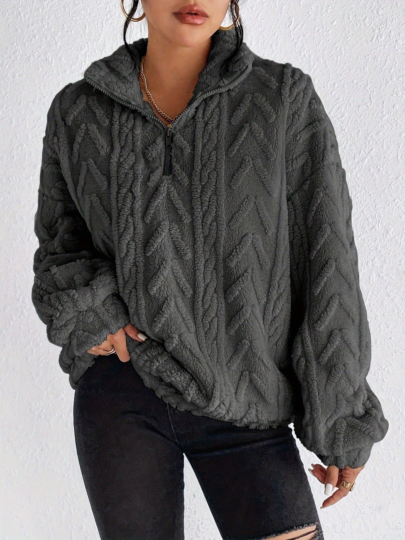 Aila - Morbido Maglione con Zip