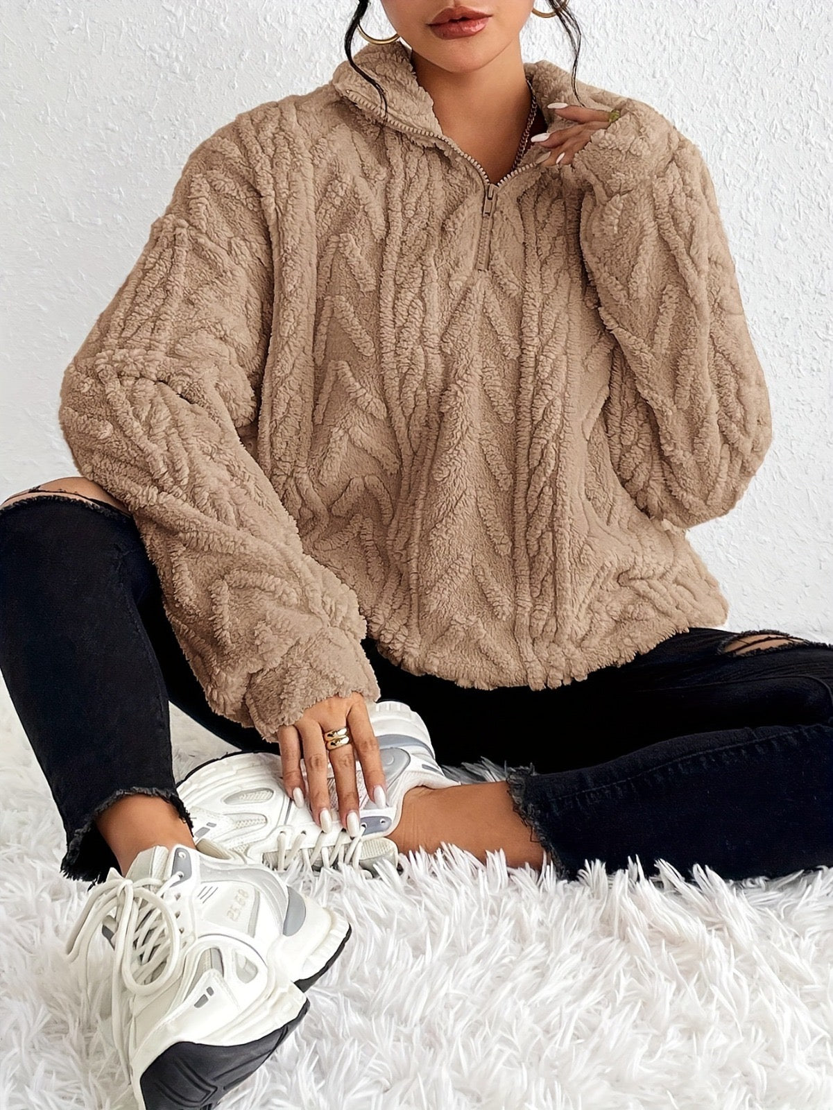Aila - Morbido Maglione con Zip