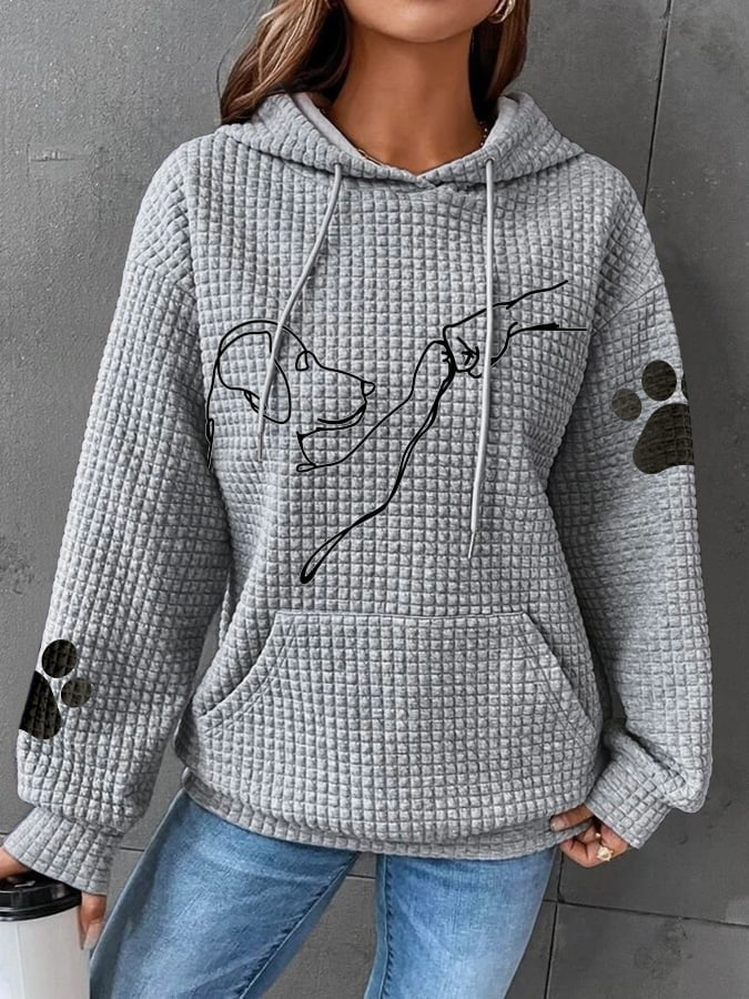 Betsy - Poteaftryk Vaffel Hoodie