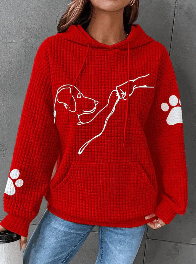 Betsy - Poteaftryk Vaffel Hoodie